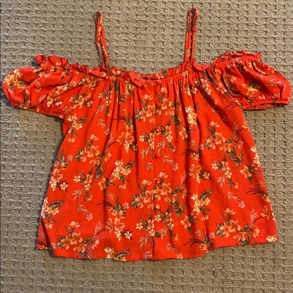 American Eagle Flower Blouse